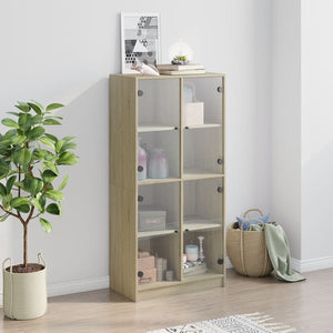 Highboard Sonoma-Eiche 68x37x142 cm