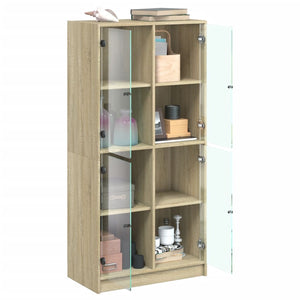 Highboard Sonoma-Eiche 68x37x142 cm