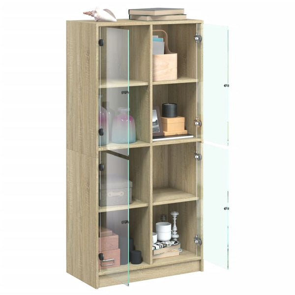 Highboard Sonoma-Eiche 68x37x142 cm