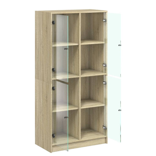 Highboard Sonoma-Eiche 68x37x142 cm