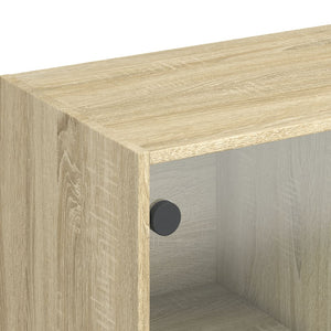 Highboard Sonoma-Eiche 68x37x142 cm
