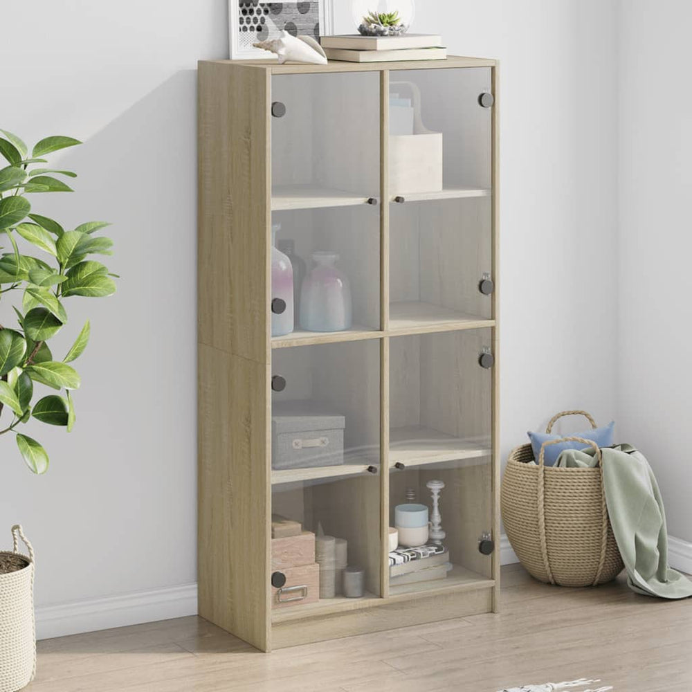 Highboard Sonoma-Eiche 68x37x142 cm