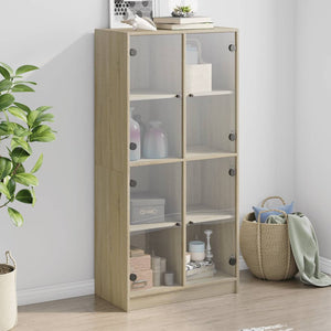 Highboard Sonoma-Eiche 68x37x142 cm