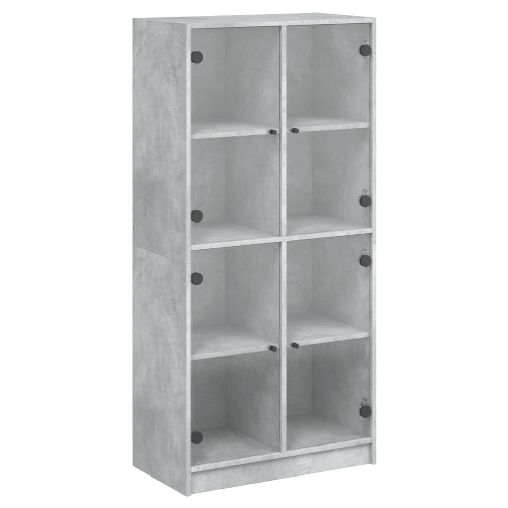 Highboard Betongrau 68x37x142 cm