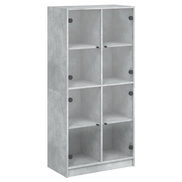Highboard Betongrau 68x37x142 cm
