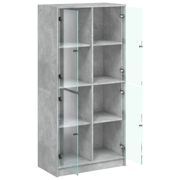 Highboard Betongrau 68x37x142 cm