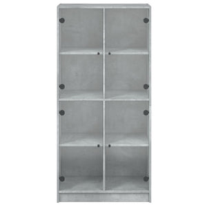 Highboard Betongrau 68x37x142 cm