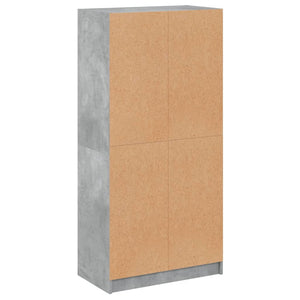 Highboard Betongrau 68x37x142 cm