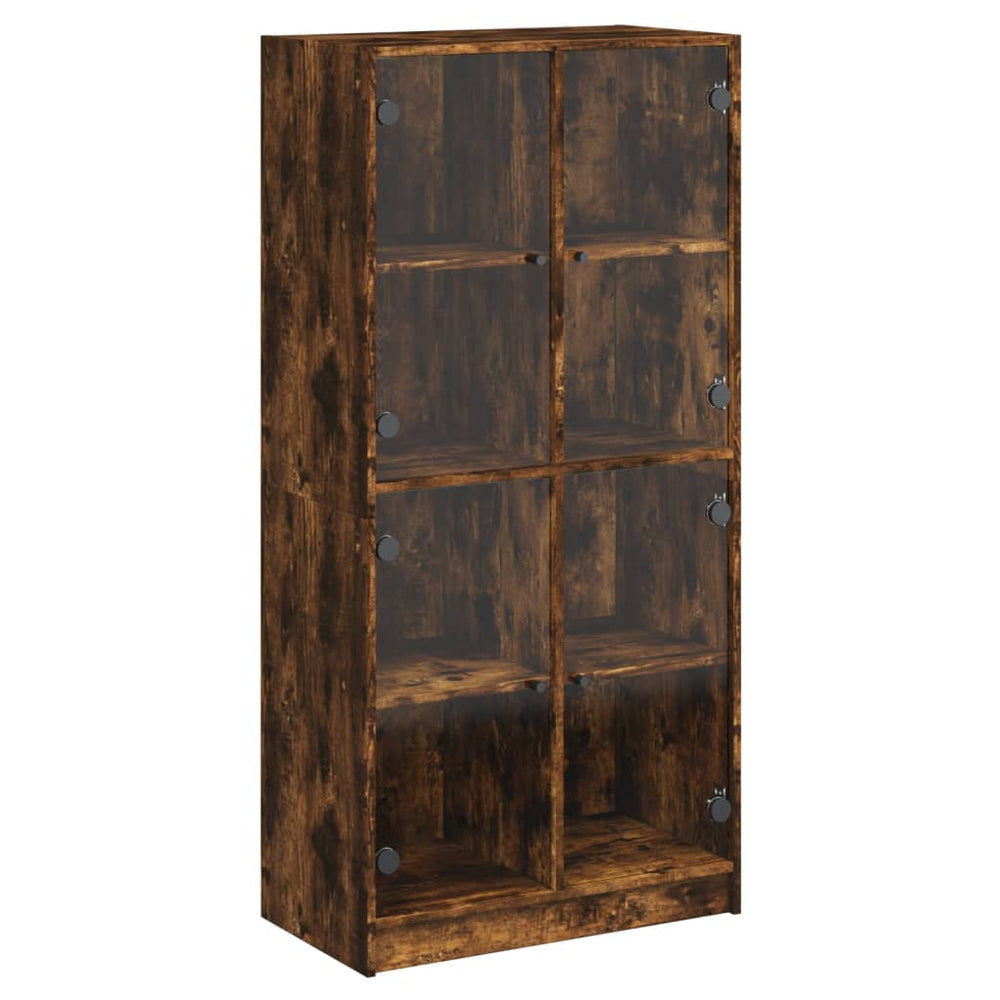 Highboard Räuchereiche 68x37x142 cm