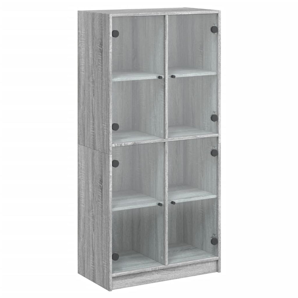 Highboard Grau Sonoma 68x37x142 cm