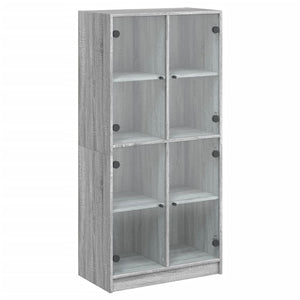 Highboard Grau Sonoma 68x37x142 cm