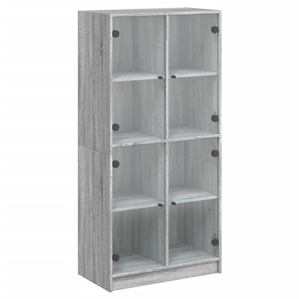 Highboard Grau Sonoma 68x37x142 cm