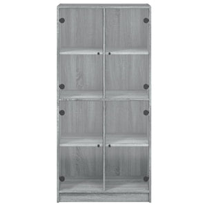 Highboard Grau Sonoma 68x37x142 cm