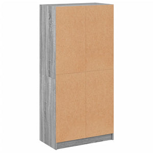 Highboard Grau Sonoma 68x37x142 cm