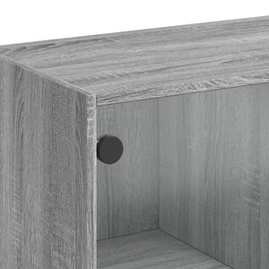 Highboard Grau Sonoma 68x37x142 cm