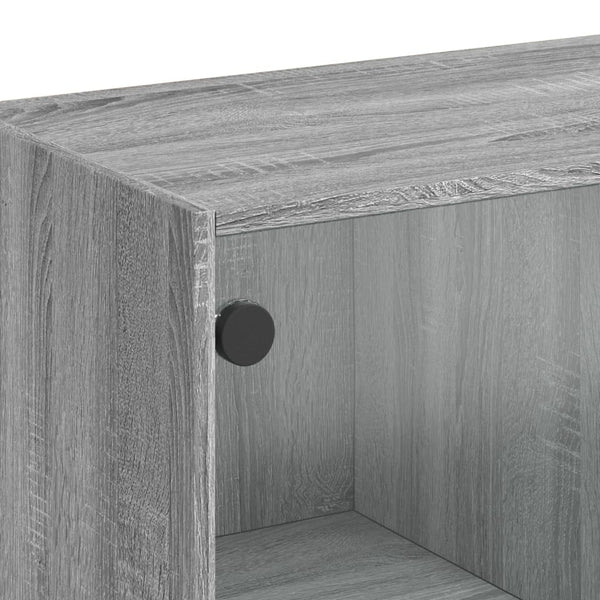 Highboard Grau Sonoma 68x37x142 cm