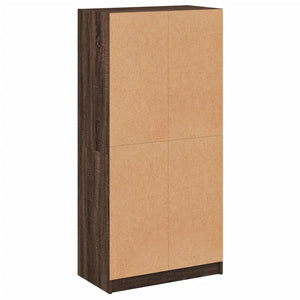 Highboard Braun Eiche-Optik 68x37x142cm