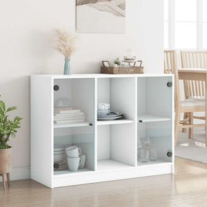 Weißes Sideboard 102 cm Holzwerkstoff