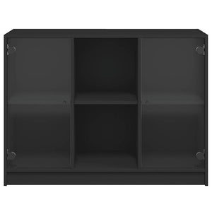 Schwarzes Sideboard 102 cm Holzwerkstoff