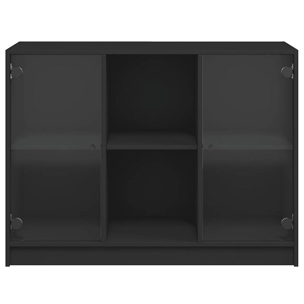 Schwarzes Sideboard 102 cm Holzwerkstoff