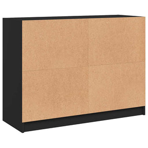 Schwarzes Sideboard 102 cm Holzwerkstoff