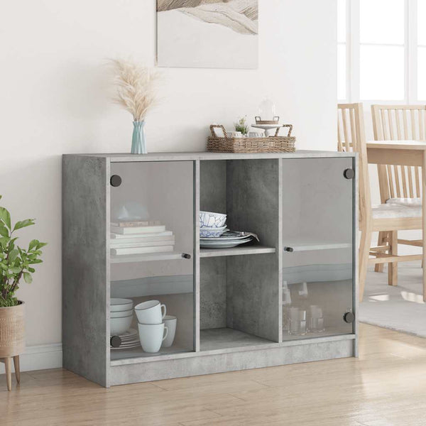 Betongraues Sideboard 102 cm