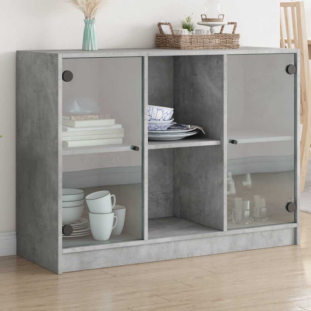 Betongraues Sideboard 102 cm
