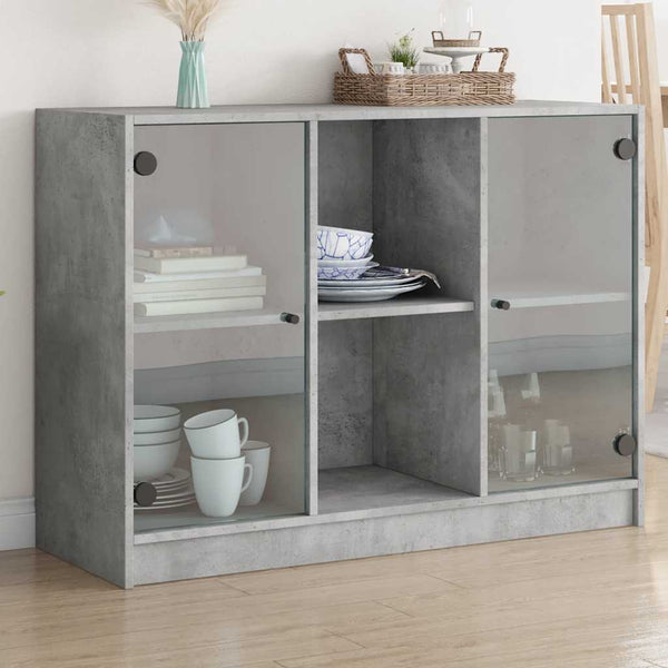 Betongraues Sideboard 102 cm
