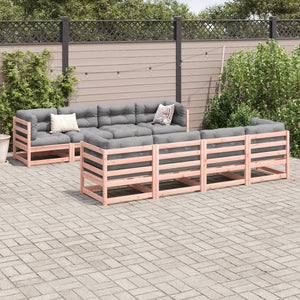 9-teilige Garten Sofagarnitur Douglasie Massivholz