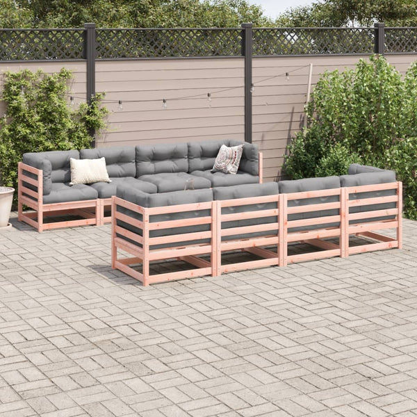 9-teilige Garten Sofagarnitur Douglasie Massivholz