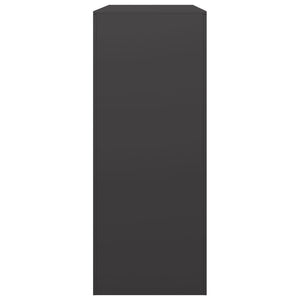 Schwarzes Brennholzregal aus Stahl, 100x40x100 cm