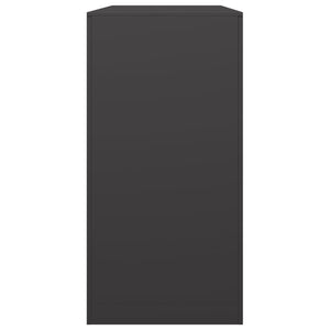 Schwarzes Brennholzregal aus Stahl, 100x40x80 cm