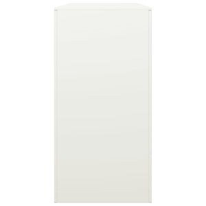 Weißes Stahl Brennholzregal 100x40x80 cm
