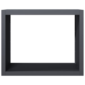 Brennholzregal Anthrazit Stahl 100x40x80 cm