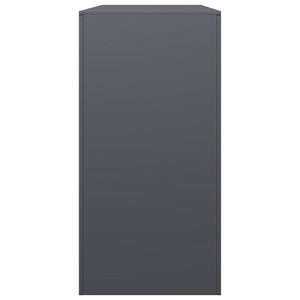 Brennholzregal Anthrazit Stahl 100x40x80 cm