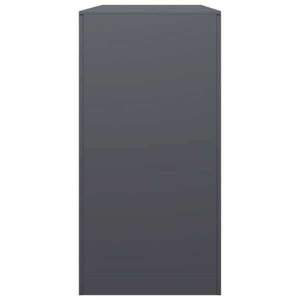Brennholzregal Anthrazit Stahl 100x40x80 cm