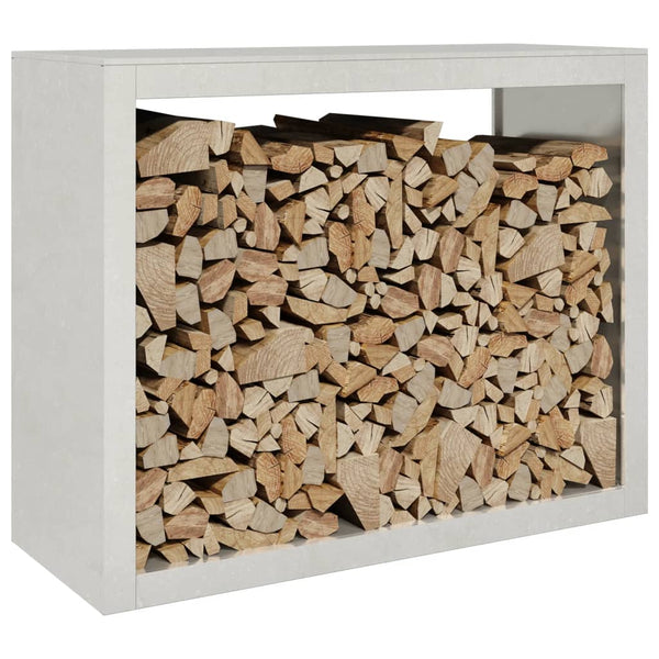 Edelstahl Brennholzregal, 100x40x80 cm