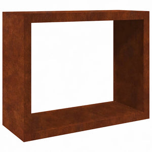 Brennholzregal aus wetterfestem Stahl, 100x40x80 cm