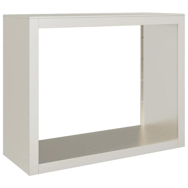 Brennholzregal aus wetterfestem Stahl, 100x40x80 cm