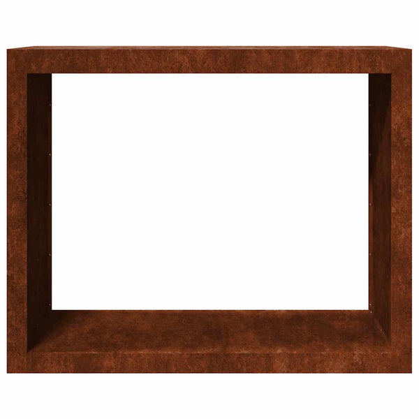 Brennholzregal aus wetterfestem Stahl, 100x40x80 cm