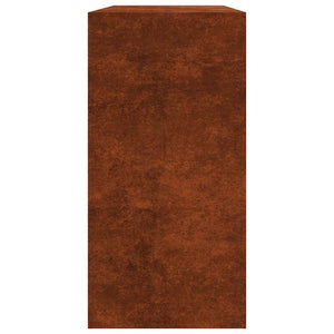 Brennholzregal aus wetterfestem Stahl, 100x40x80 cm