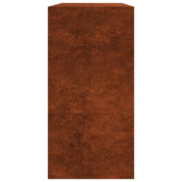 Brennholzregal aus wetterfestem Stahl, 100x40x80 cm