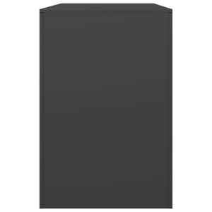 Schwarzes Brennholzregal aus Stahl, 100x40x60 cm