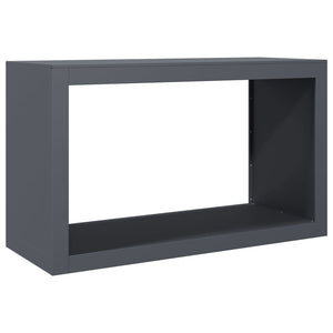 Brennholzregal Anthrazit Stahl 100x40x60 cm