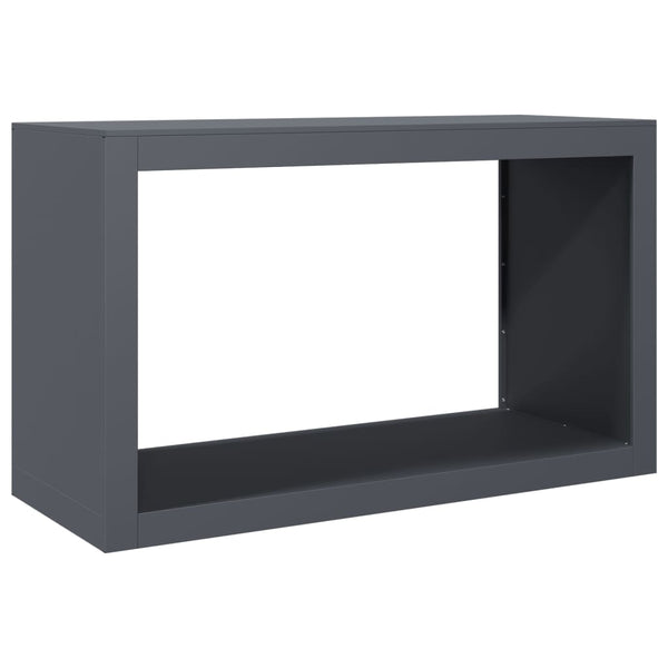 Brennholzregal Anthrazit Stahl 100x40x60 cm