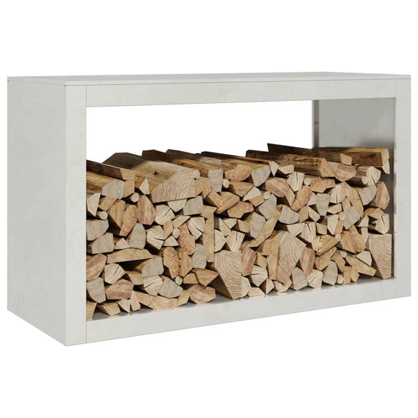 Edelstahl Brennholzregal 100x40x60cm