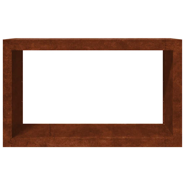 Brennholzregal aus wetterfestem Stahl 100x60cm