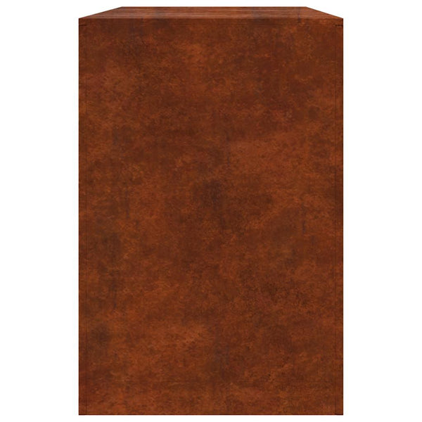 Brennholzregal aus wetterfestem Stahl 100x60cm