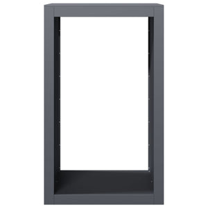 Anthrazit Brennholzregal Stahl 60x40x100cm