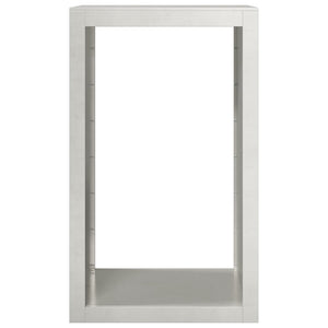 Edelstahl Brennholzregal 60x40x100cm